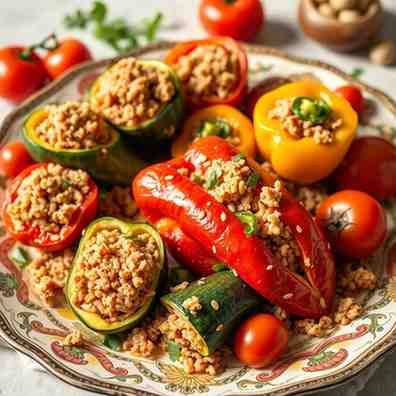 Egyptian Mahshi - Stuffed Veggies with Meat & Rice Recipe